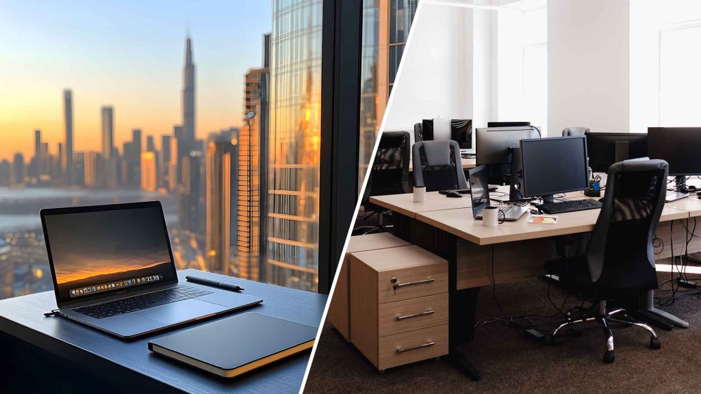 Flexi Desk vs Physical Office
